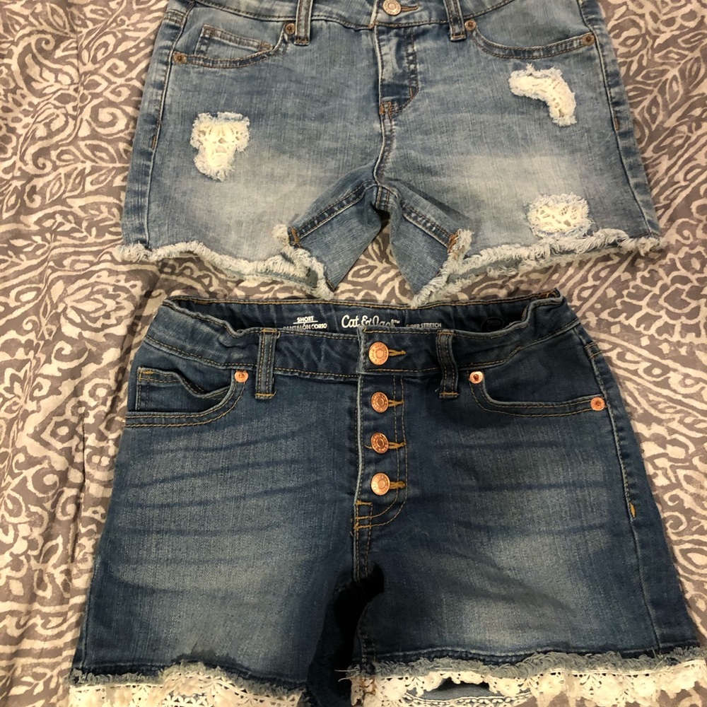 Girls size 10/12 jean shorts